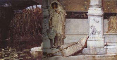 Alma-Tadema, Sir Lawrence Fishing (mk23) Sweden oil painting art